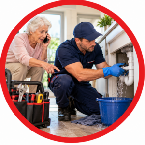 Plumber Responds to Kitchen Leak Senior's Emergency Plumbing